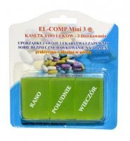 Kasetka do dawkowania leków dzienna /EL-COMP Mini 3/, 1 sztuka