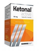 Ketonal Active 50 mg lek przeciwbólowy i przeciwzapalny, 10 kapsułek