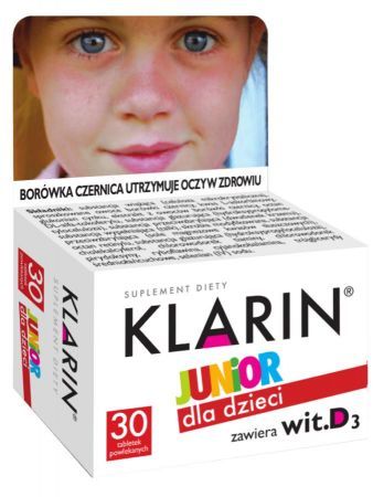 Klarin Junior dla dzieci, 30 tabletek
