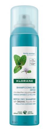 Klorane Detoksykujący szampon suchy z Organiczną miętą nadwodną, 150 ml
