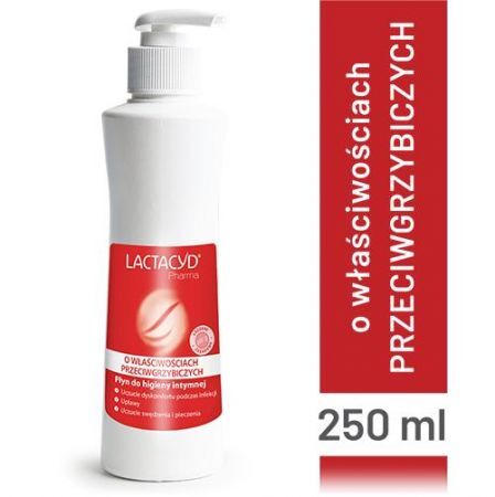Lactacyd Pharma Płyn do higieny intymnej o właściwościach przeciwgrzybiczych, 250 ml