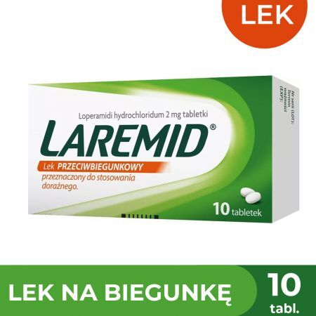 Laremid 2 mg lek przeciwbiegunkowy, 10 tabletek