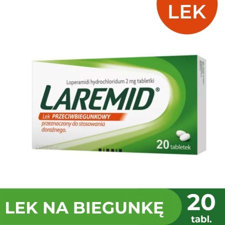 Laremid 2 mg lek przeciwbiegunkowy, 20 tabletek