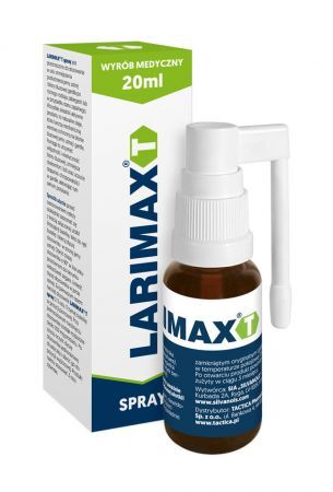 Larimax T spray adhezyjny na stan zapalny gardła i jamy ustnej, 20 ml