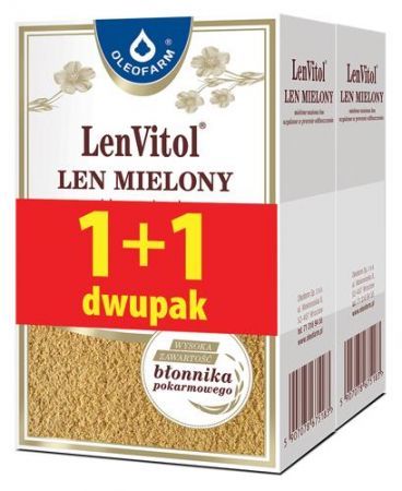 Len mielony LenVitol, 200 g + 200 g