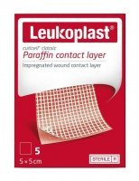 Leukoplast Cuticell Paraffin Opatrunek kontaktowy, 5 sztuk (data ważności: 31.05.2023)