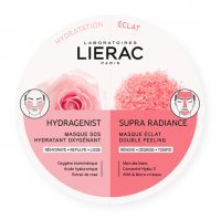 LIERAC Duo Maska Hydragenist, 6 ml + Supra Radiance, 6 ml