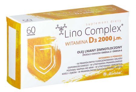 Lino Complex Witamina D3 2000 j.m., 60 kapsułek