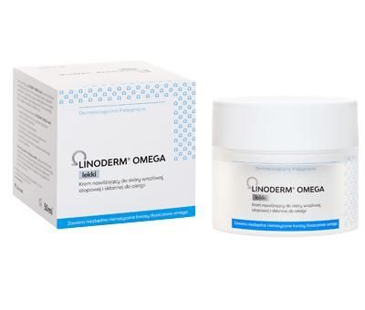 Linoderm Omega Lekki krem nawilżający do skóry wrażliwej, 50 ml