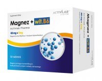 Magnez + witamina B6, 50 kapsułek /ActivLab/
