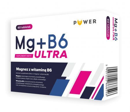 Magnez z witaminą B6 Mg + B6 Ultra, 60 tabletek