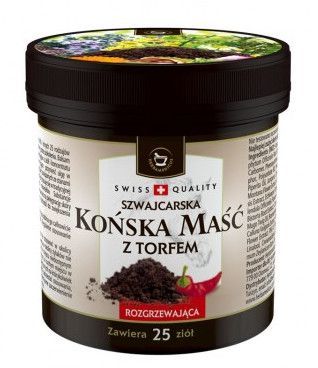 Maść Końska z torfem Rozgrzewająca Szwajcarska, 225 ml /Herbamedicus/