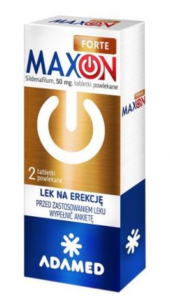 Maxon Forte 50 mg Lek na erekcję, 2 tabletki