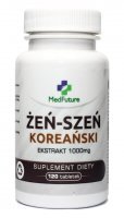 MedFuture Żeń-Szeń Koreański Ekstrakt 1000 mg, 120 tabletek