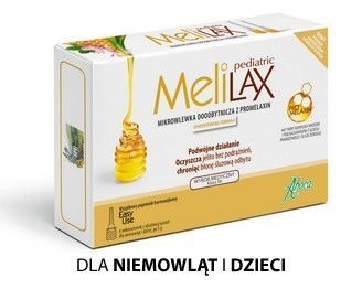 Melilax Pediatric Mikrowlewka doodbytnicza z Promelaxin, 6 sztuk