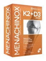 Menachinox K2 + D3 2000, 30 kapsułek