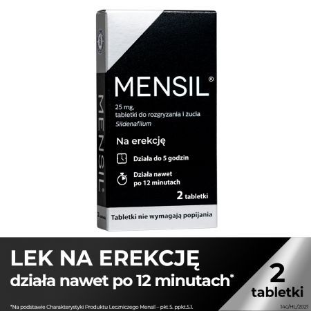 MENSIL 25 mg, 2 tabletki