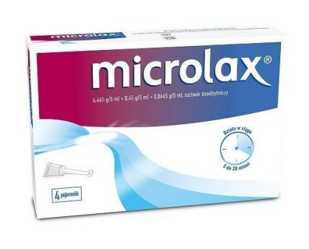 Microlax, 4 pojemniki po 5 ml