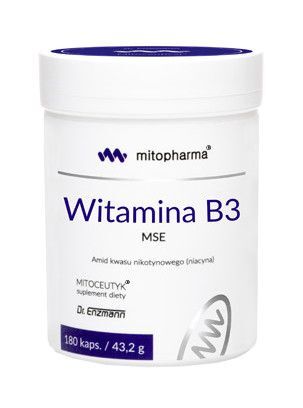 Mitopharma Witamina B3 MSE, 180 kapsułek