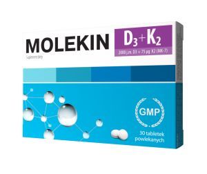MOLEKIN D3+K2, 30 tabletek