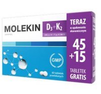 MOLEKIN D3+K2, 45 + 15 tabletek