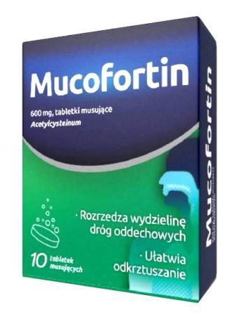 Mucofortin 600 mg, 10 tabletek musujących