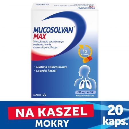Mucosolvan Max 75 mg, 20 kapsułek