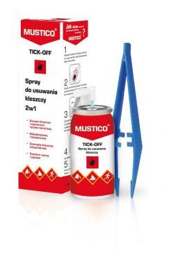 MUSTICO Tick-Off Spray do usuwania kleszczy 2 w 1, 1 sztuka