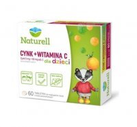 Naturell Cynk + Witamina C dla dzieci, 60 tabletek