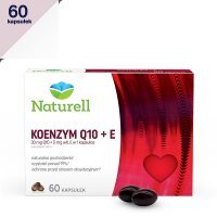Naturell Koenzym Q10 + witamina E, 60 kapsułek