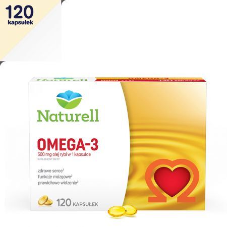 Naturell Omega-3 500 mg, 120 kapsułek