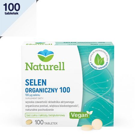 Naturell Selen organiczny 100, 100 tabletek + próbka GRATIS