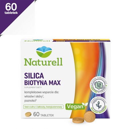 Naturell Silica Biotyna Max, 60 tabletek