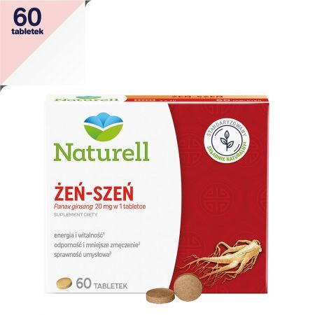Naturell Żeń-szeń 100 mg, 60 tabletek