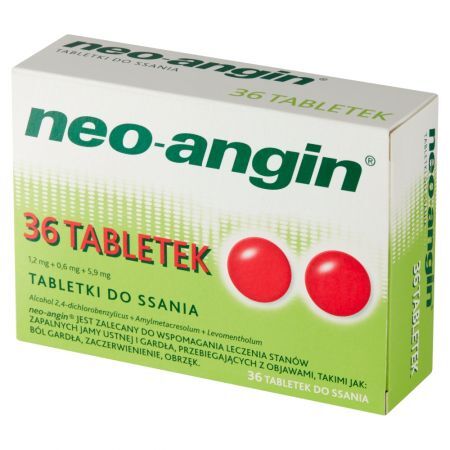 NEO-ANGIN z cukrem, 36 tabletek do ssania