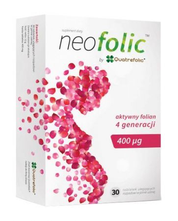 Neofolic 400 ug, 30 tabletek (data ważności: 20.02.2024)