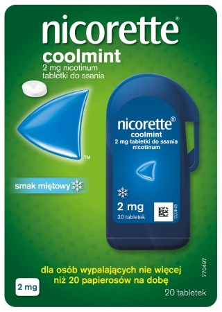 Nicorette Coolmint 2mg 20 tabletek do ssania