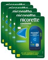 Nicorette Coolmint 4 mg Tabletki do ssania na rzucenie palenia, 20 tabletek