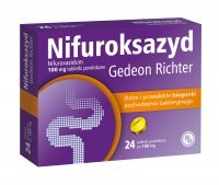 Nifuroksazyd Gedeon Richter 100 mg, 24 tabletki
