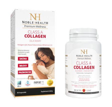 NOBLE HEALTH Class A Collagen dla mamy, 90 kapsułek