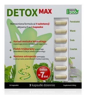 NOBLE HEALTH Detox Max, 21 kapsułek