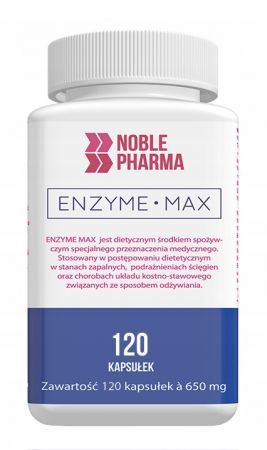 Noble Pharma Enzyme Max, 120 kapsułek