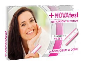 NOVAtest test ciążowy płytkowy, 1 sztuka (data ważności: 30.11.2022)