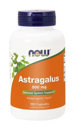 NOW Foods Astragalus 500 mg, 100 kapsułek