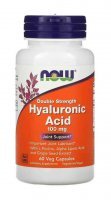 NOW Foods Hyaluronic Acid 100 mg, 60 kapsułek (data ważności: 30.10.2023)