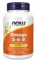 NOW Foods Omega 3-6-9 1000 mg, 100 kapsułek