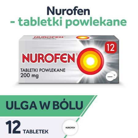 Nurofen 200 mg, 12 tabletek