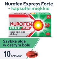 Nurofen Express Forte 400 mg, 10 kapsułek