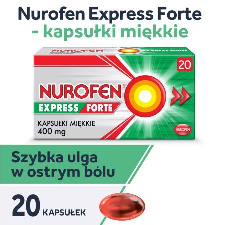Nurofen Express Forte 400 mg, 20 kapsułek