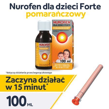 Nurofen Forte smak pomarańczowy, 100 ml